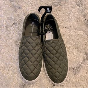 Olive Green Slip Ons